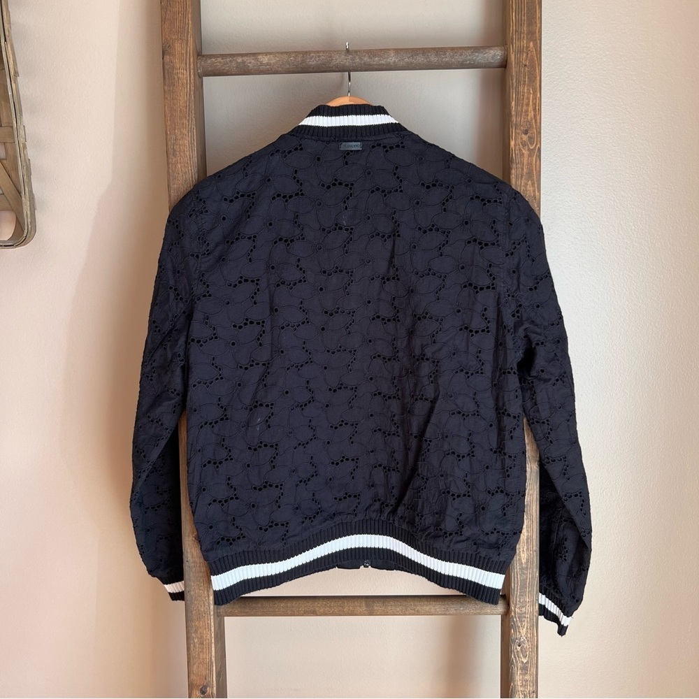 Blank NYC Reversible Black Eyelet Bomber Jacket - Picture 6 of 11